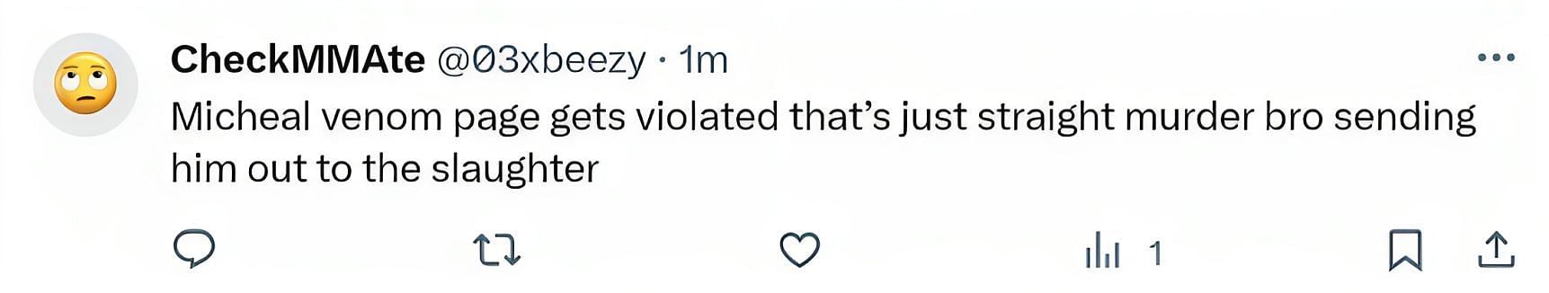 Comments on the tweet